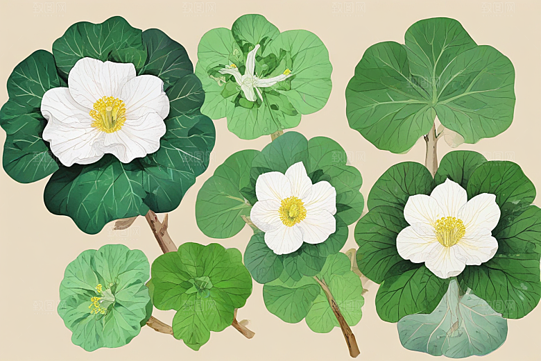 细辛植物插图图片