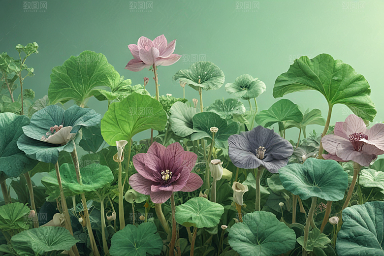 细辛植物插图图片