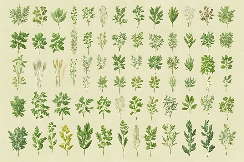 百部植物插图图片