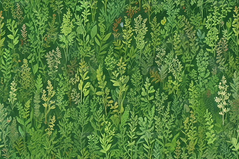 百部植物插图图片