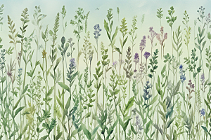 百部植物插图图片