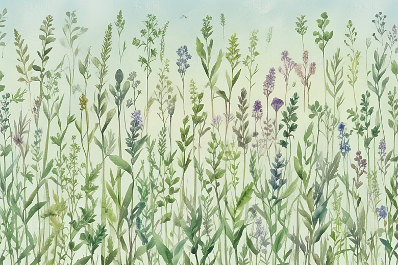 百部植物插图图片