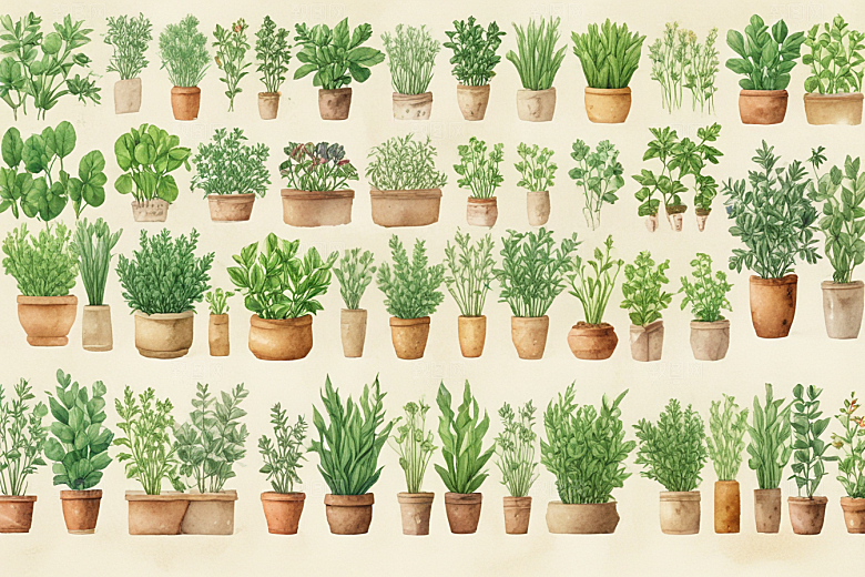 百部植物插图图片