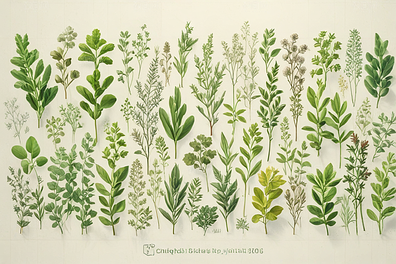 百部植物插图图片