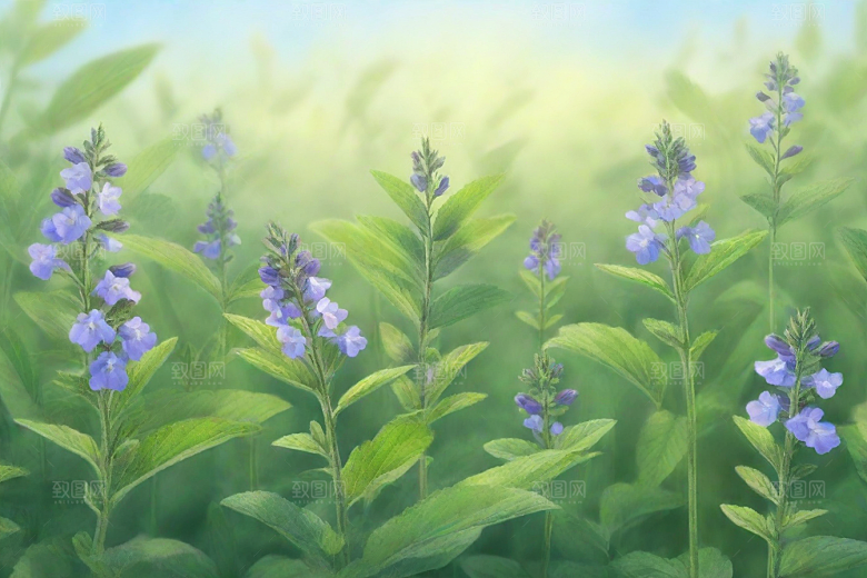 荆芥植物插图图片