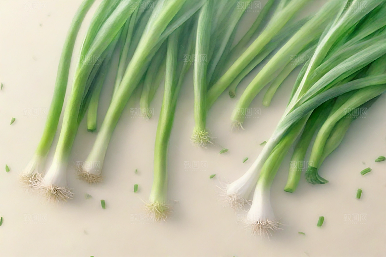 大葱植物插图图片
