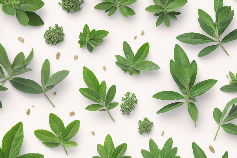 没药植物插图图片
