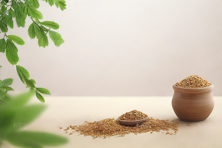 没药植物插图图片