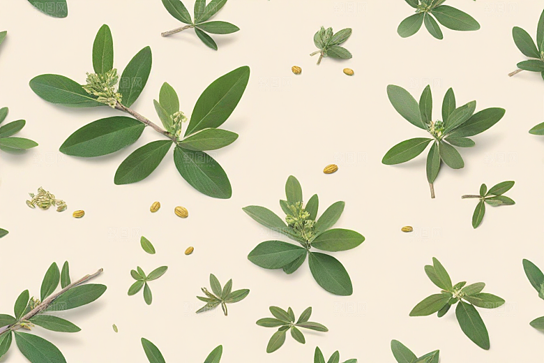 没药植物插图图片
