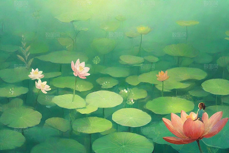 半夏植物插图图片