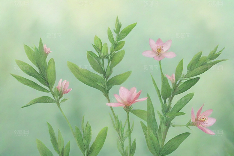 半夏植物插图图片
