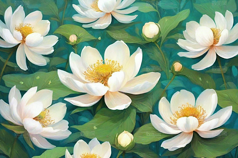 白芍植物插图图片