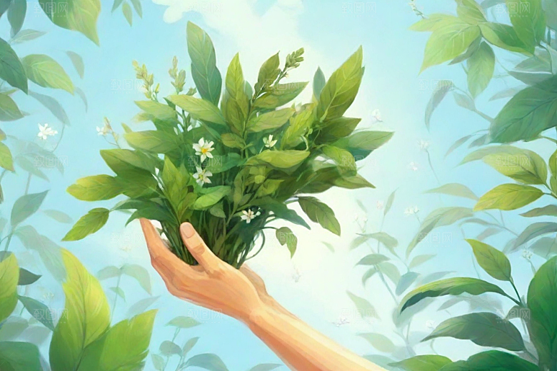 法半夏植物插图图片
