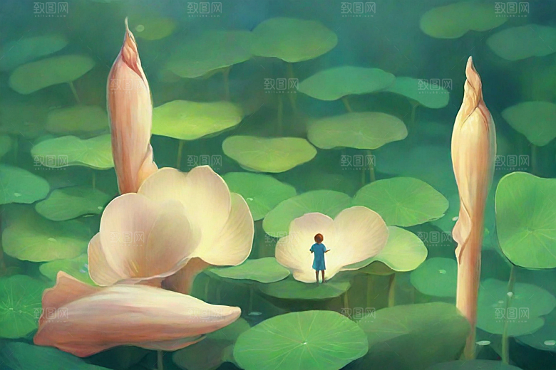 高良姜植物插图图片