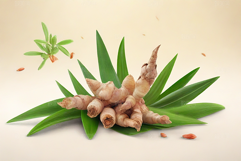 高良姜植物插图图片