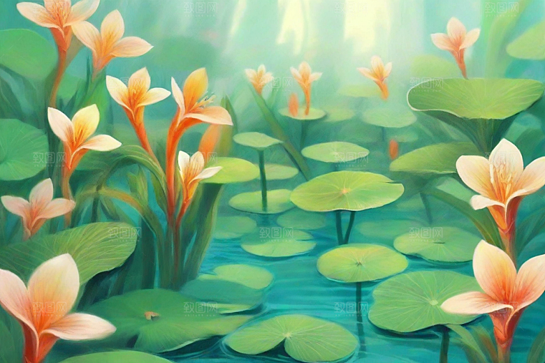 高良姜植物插图图片