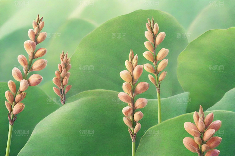 高良姜植物插图图片