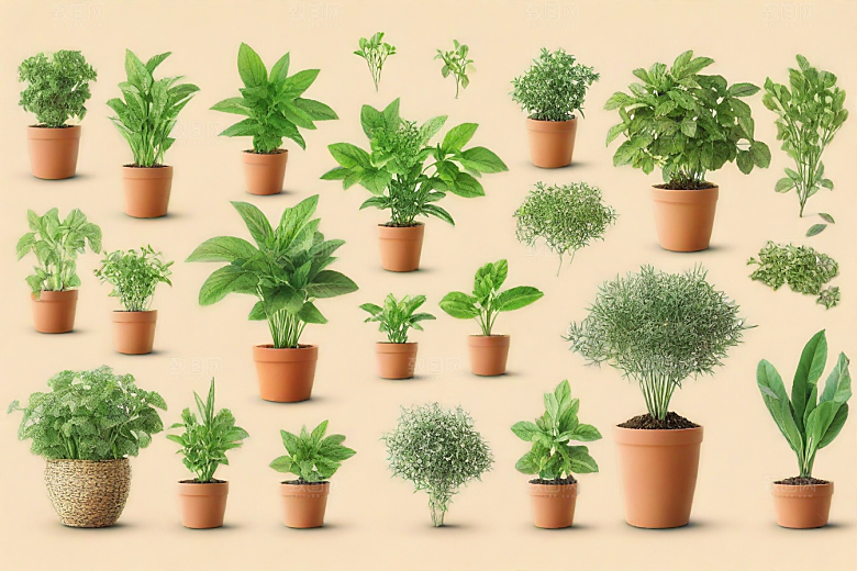 芡实植物插图图片