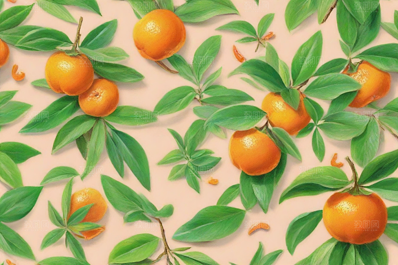 陈皮植物插图图片