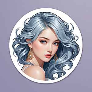 护发素插画卡通风格贴纸