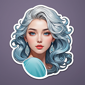 护发素插画卡通风格贴纸