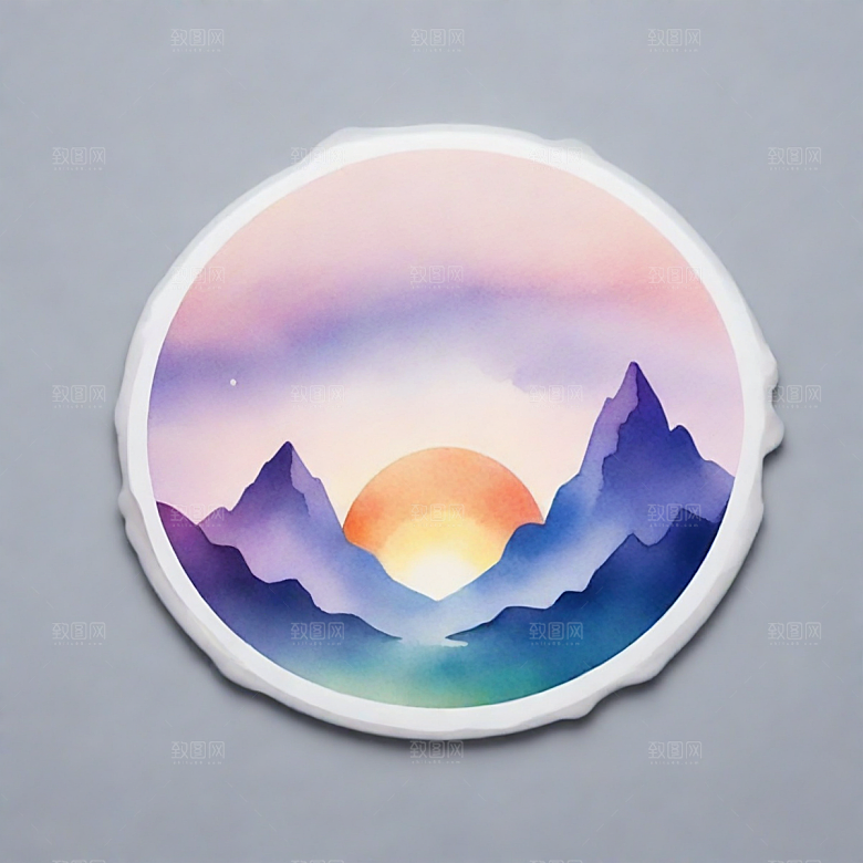 心情插画卡通风格贴纸