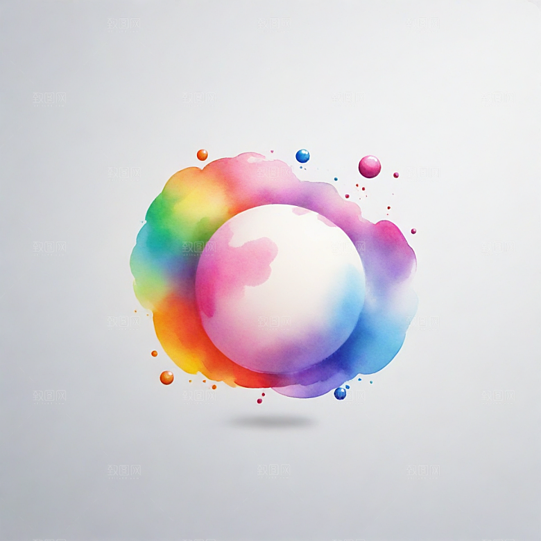 空心球插画卡通风格贴纸