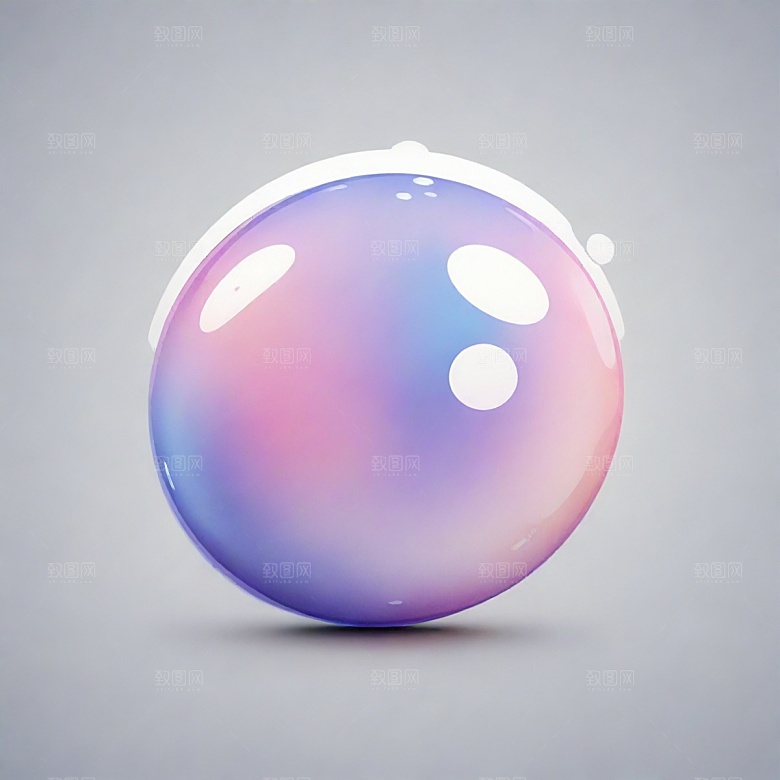 空心球插画卡通风格贴纸