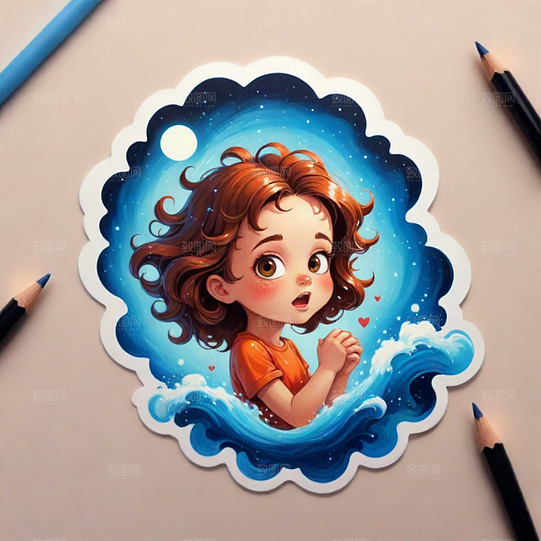 表情插画卡通风格贴纸