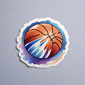 篮球插画卡通风格贴纸