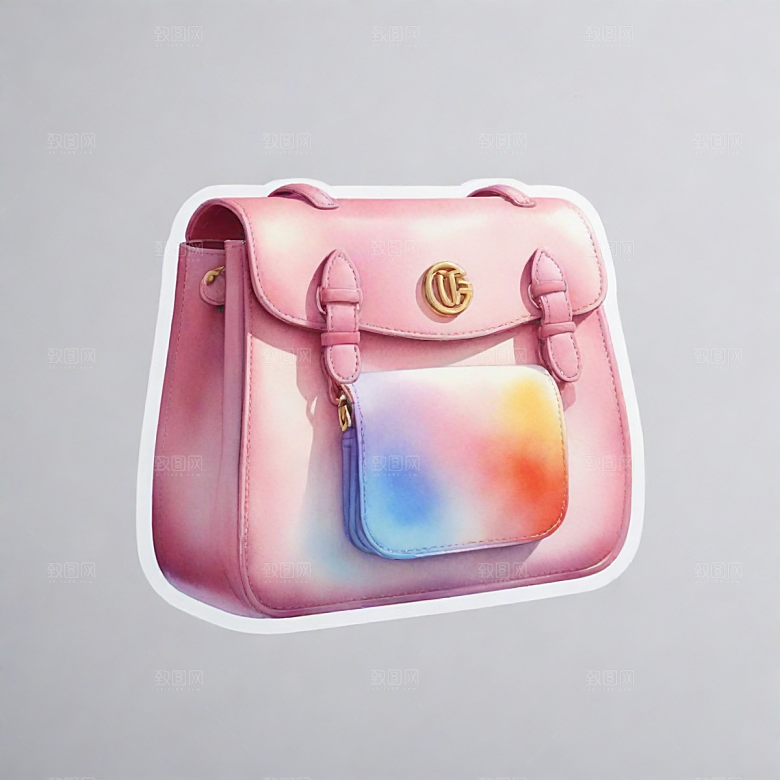 手提包插画卡通风格贴纸