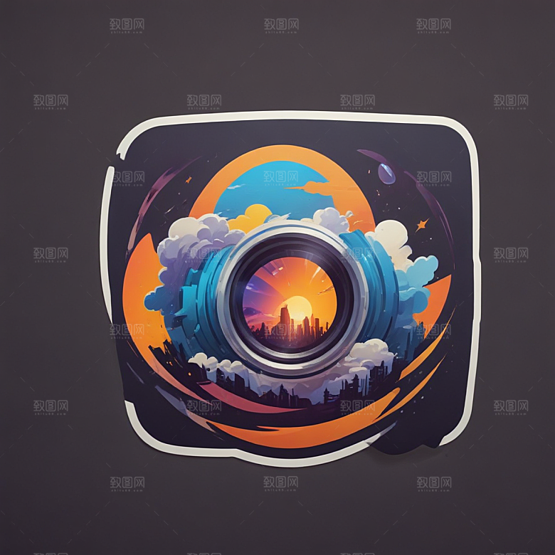 表格插画卡通风格贴纸