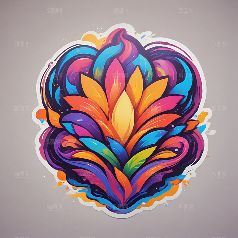 表格插画卡通风格贴纸