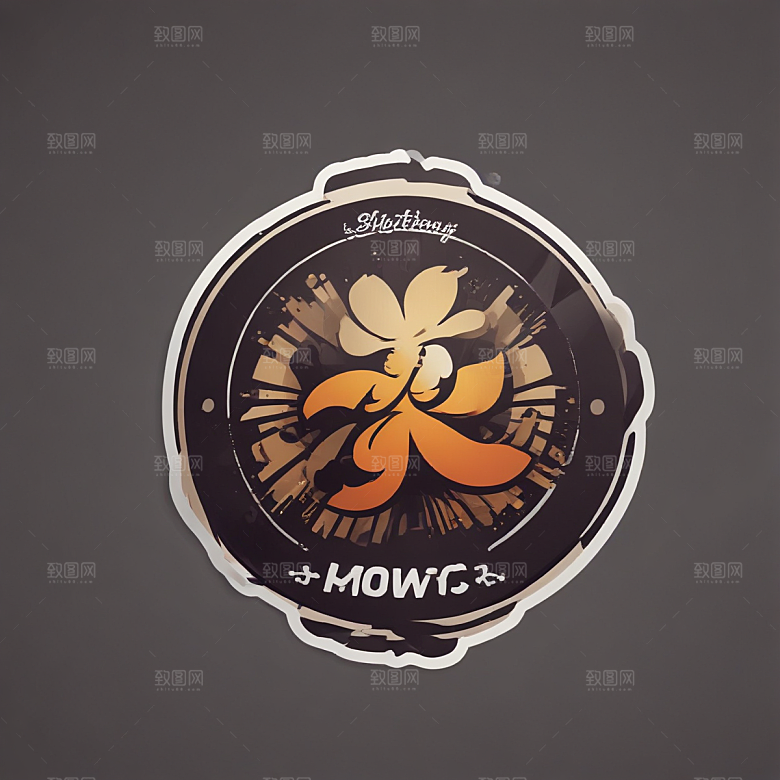 复古怀旧风格的香港特色印花贴纸图片
