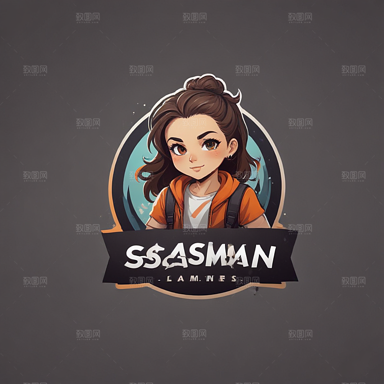 现代科技风耳机下的活力少女图片