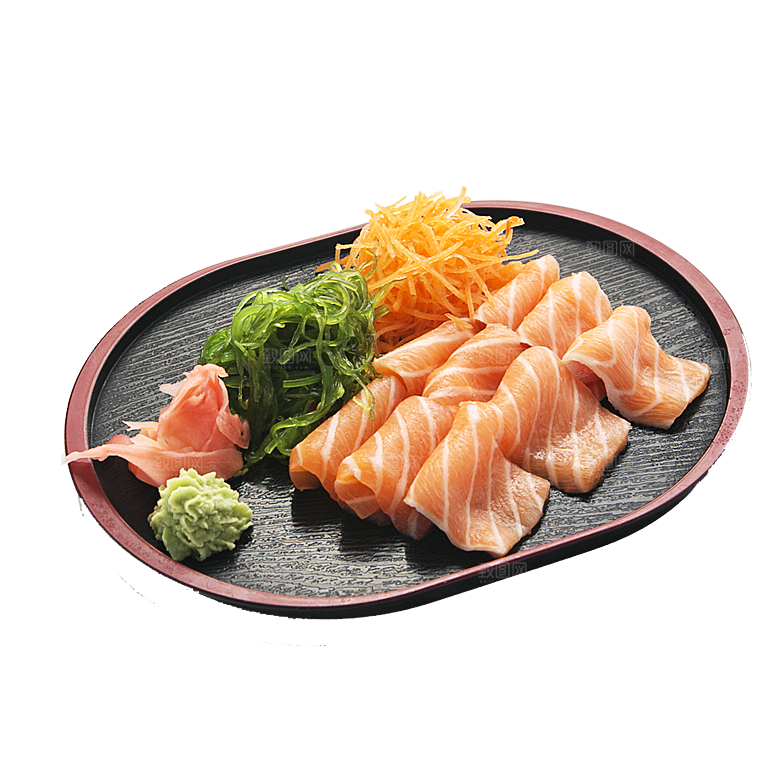 寿司高清4K美食料理寿司摆盘菜牌海报免抠