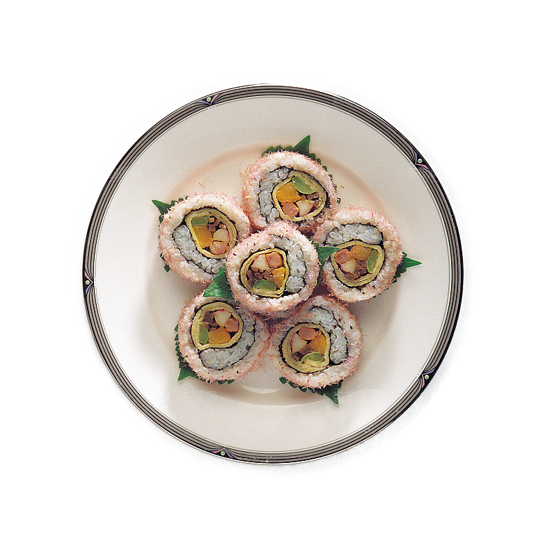寿司高清4K美食料理寿司摆盘菜牌海报免抠