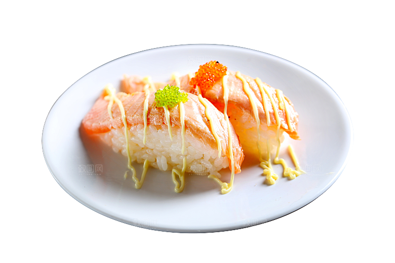 寿司高清4K美食料理寿司摆盘菜牌海报