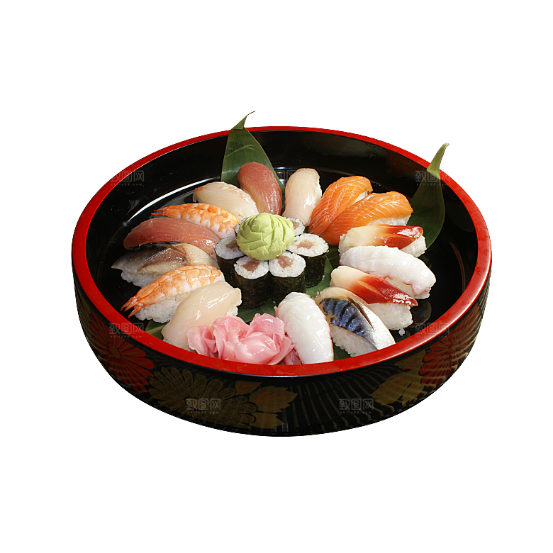 寿司高清4K美食料理寿司摆盘菜牌海报