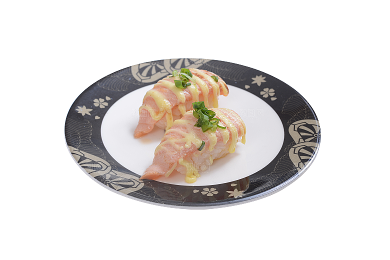 寿司高清4K美食料理寿司摆盘菜牌海报免抠