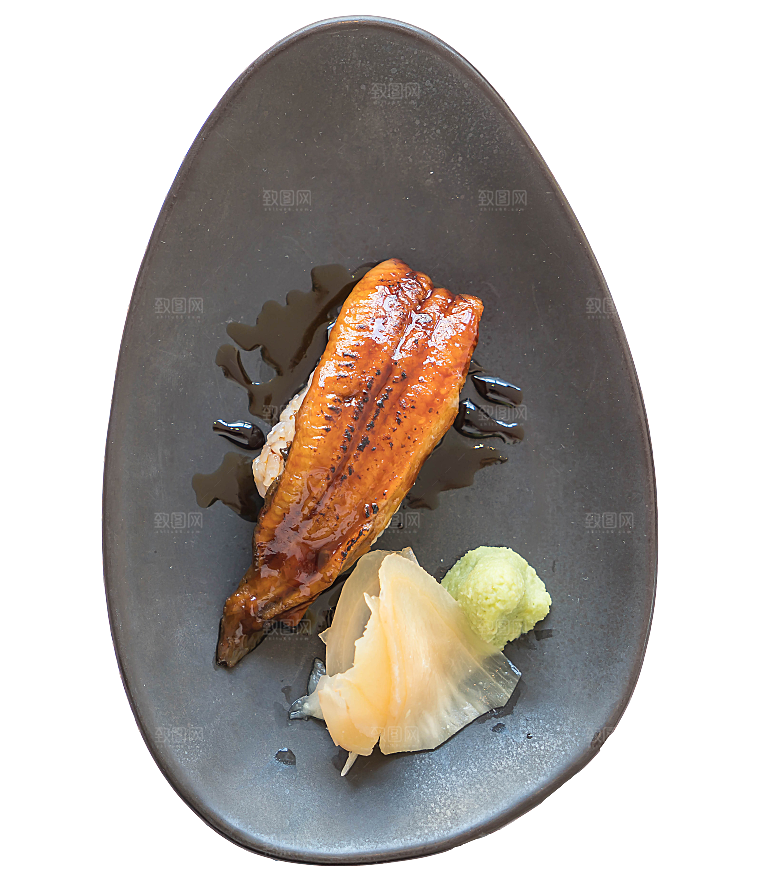 寿司高清4K美食料理寿司摆盘菜牌海报
