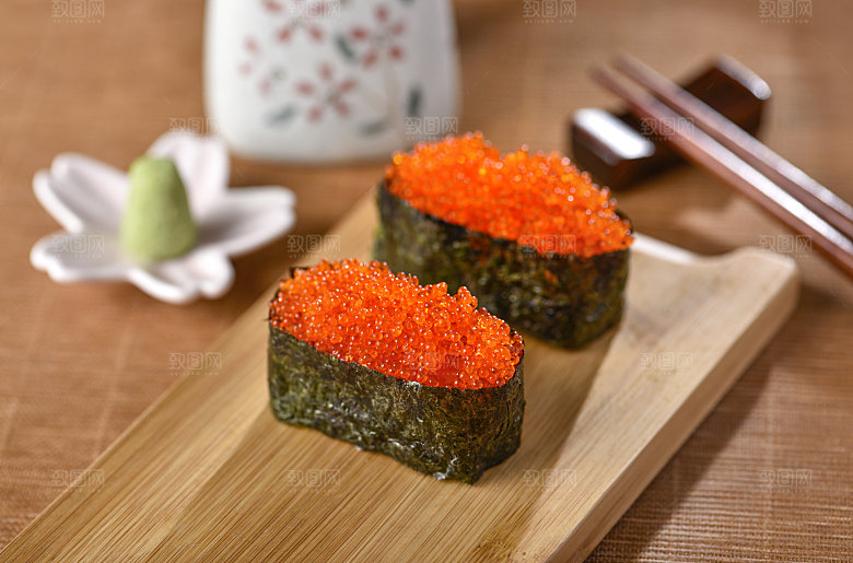 寿司高清4K美食料理寿司摆盘菜牌海报