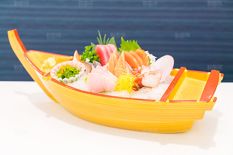 寿司高清4K美食料理寿司摆盘菜牌海报素材