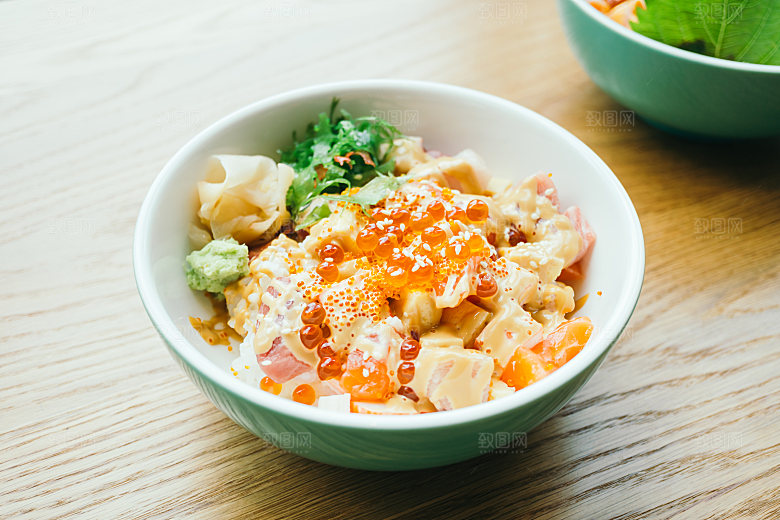 寿司高清4K美食料理寿司摆盘菜牌海报素材