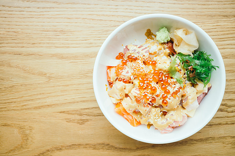 寿司高清4K美食料理寿司摆盘菜牌海报素材