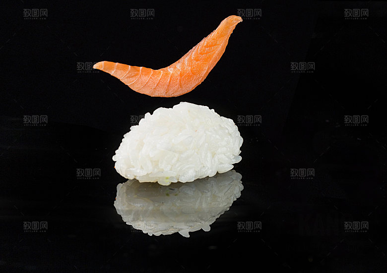 寿司高清4K美食料理寿司摆盘菜牌海报