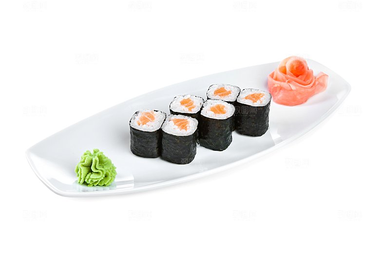 寿司高清4K美食料理寿司摆盘菜牌海报