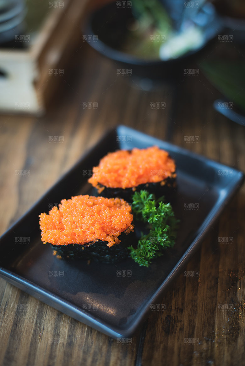 寿司高清4K美食料理寿司摆盘菜牌海报