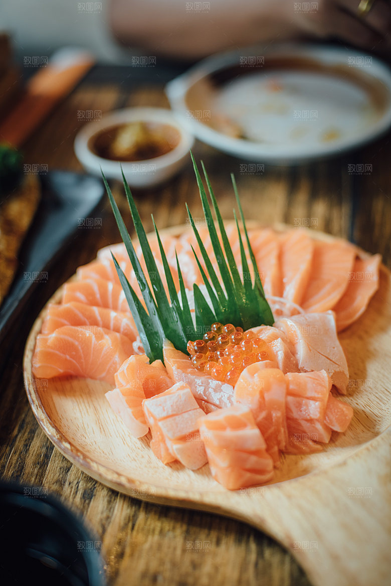 寿司高清4K美食料理寿司摆盘菜牌海报