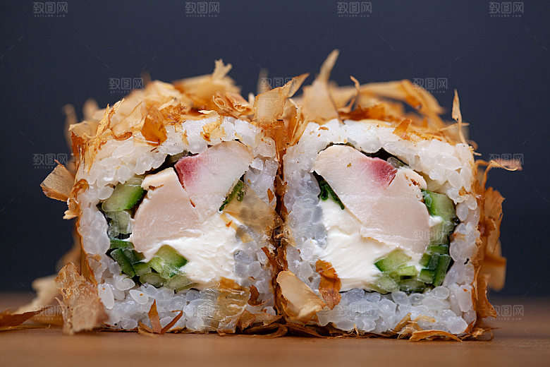 寿司高清4K美食料理寿司摆盘菜牌海报素材